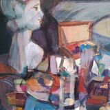 Bouquet and bust table