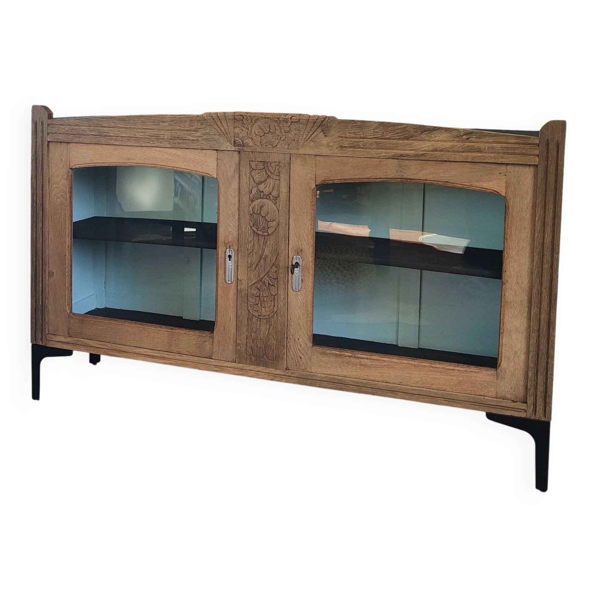 Art Deco buffet in solid oak
