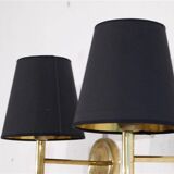 Danish brass wall lights 1970