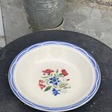 Lot composed of a deep dish and two small serving dishes, Elorn, digoin and sarreguemines model