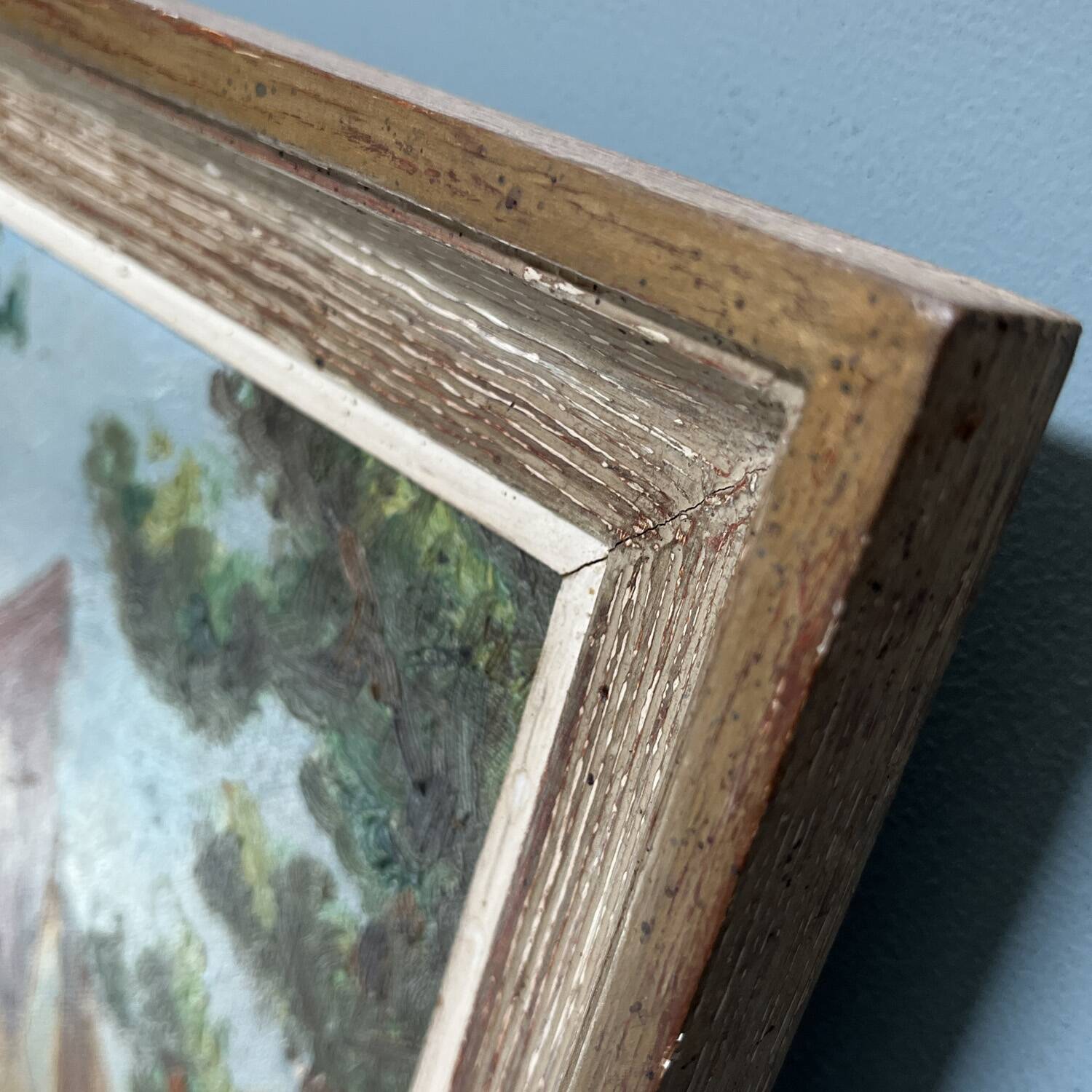 Tableau 1959 "The Sailboats" signed Ledien