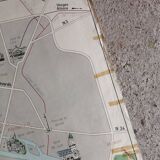 Vintage school map mdi France Paris Paris region