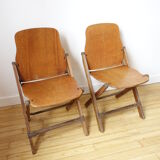 Paire de chaises pliantes US Army WWII