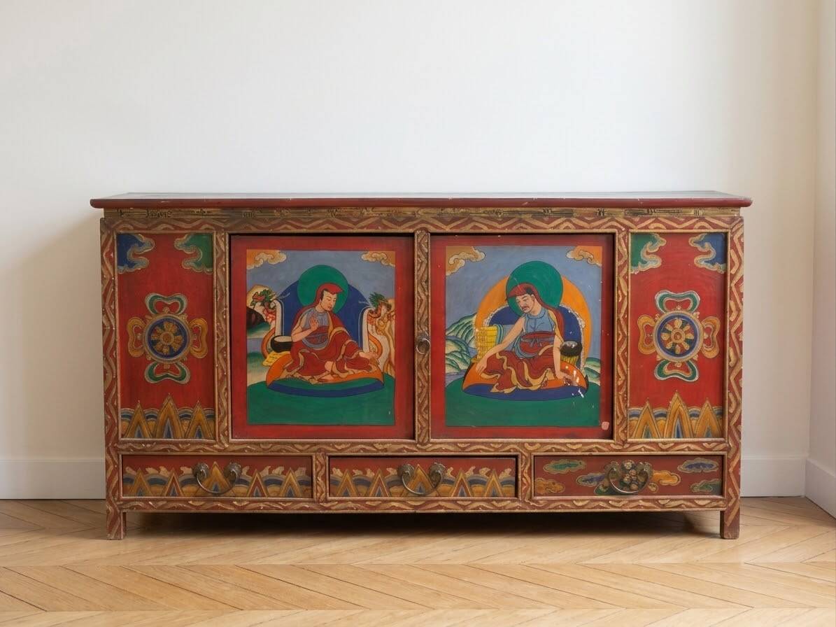 Asian low wooden furniture
