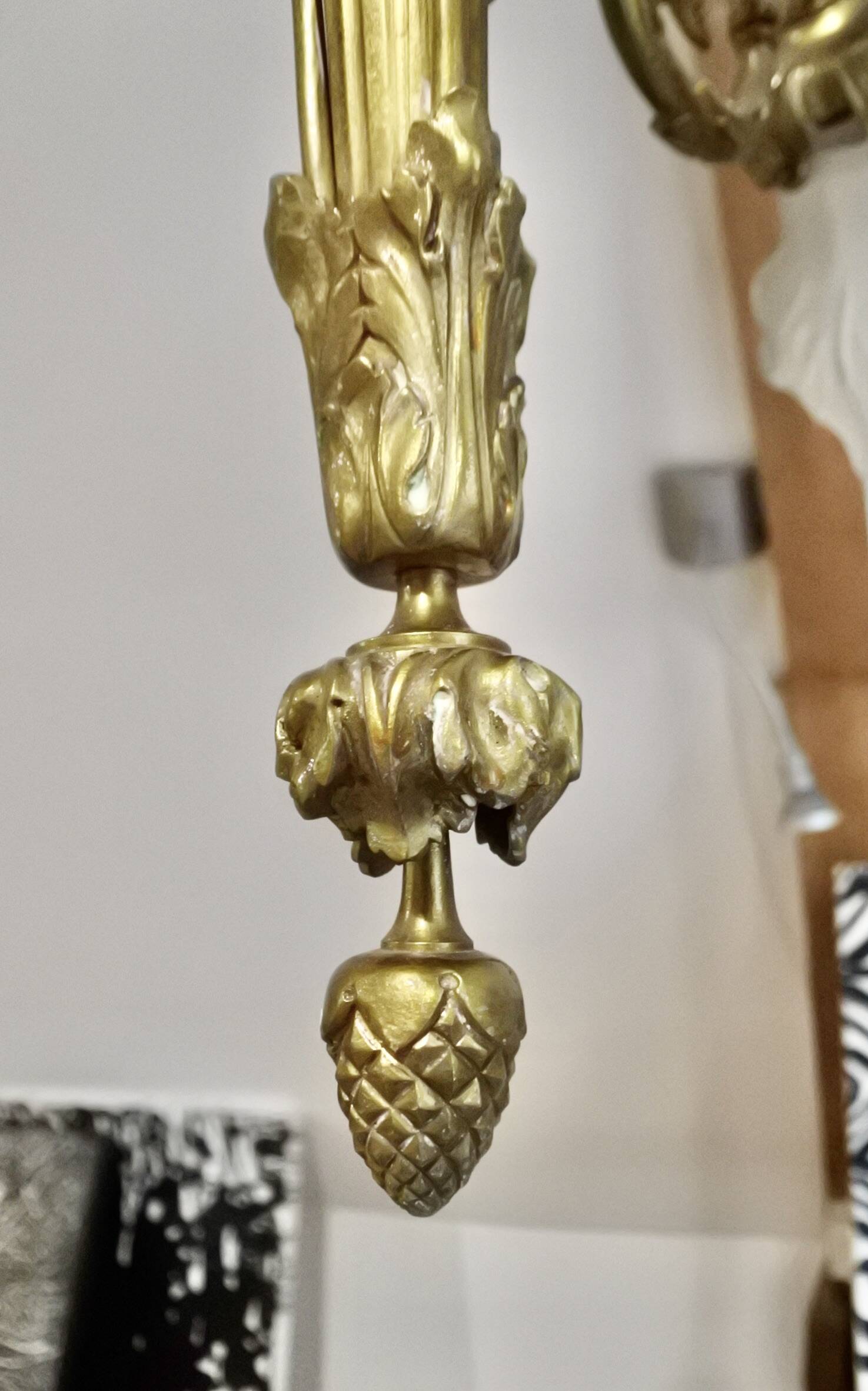 19th Century Ormolu Bronze Chandelier