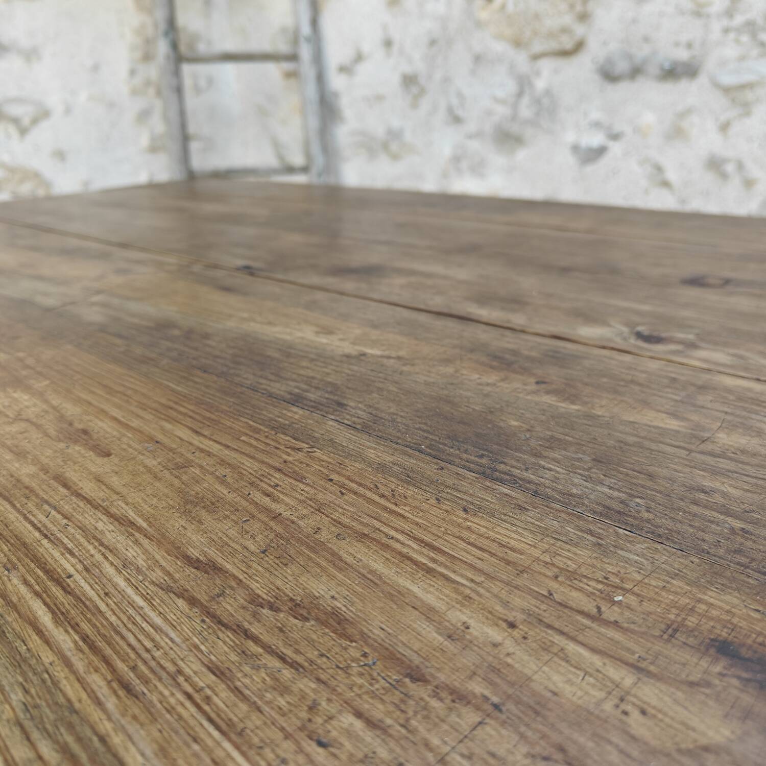 Solid oak farmhouse table