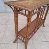 Rattan console