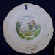 11 plates of earthenware from Gien model Châteaux de la Loire ar 22 cmmoiries diam