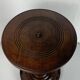 Table d'appoint brutaliste en bois tourné français de style Charles Dudouyt, France, années 1940