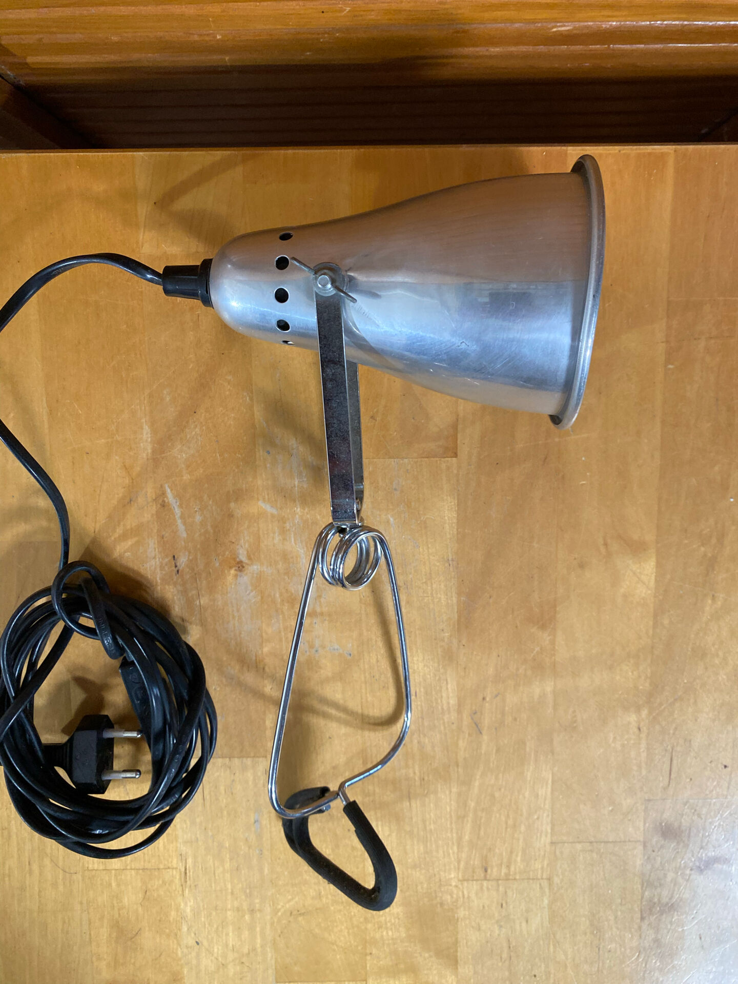 Old ikea fas clip lamp model k0201 globe aluminium vintage #e