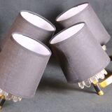 Mid 20th Century, Brass Sconces for Maison Arlus, France - Set of 4