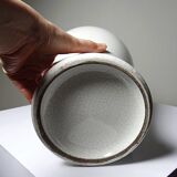 Large baluster vase in cracked white faience, Chinese style, 20th century.