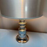 Chromed metal table lamp from the 70s