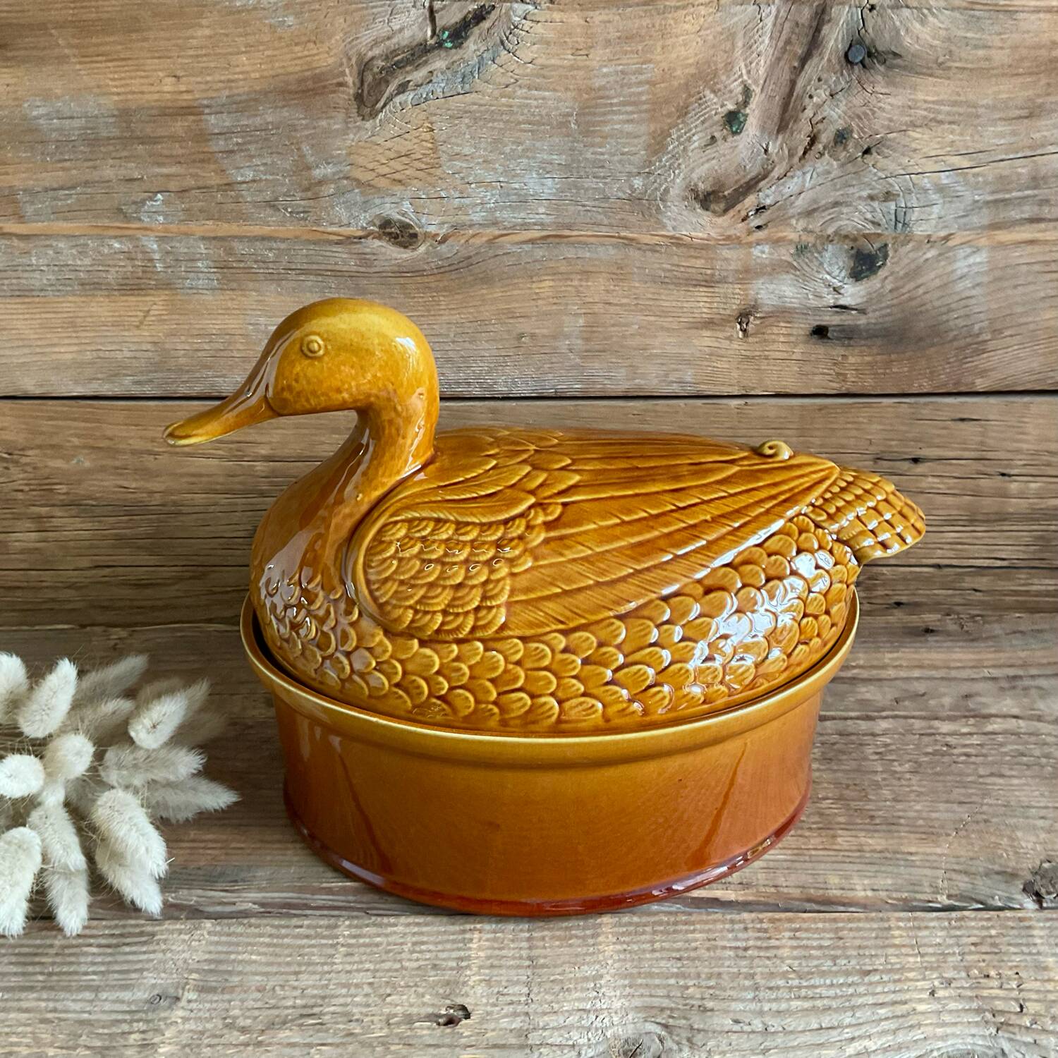 Large vintage duck terrine