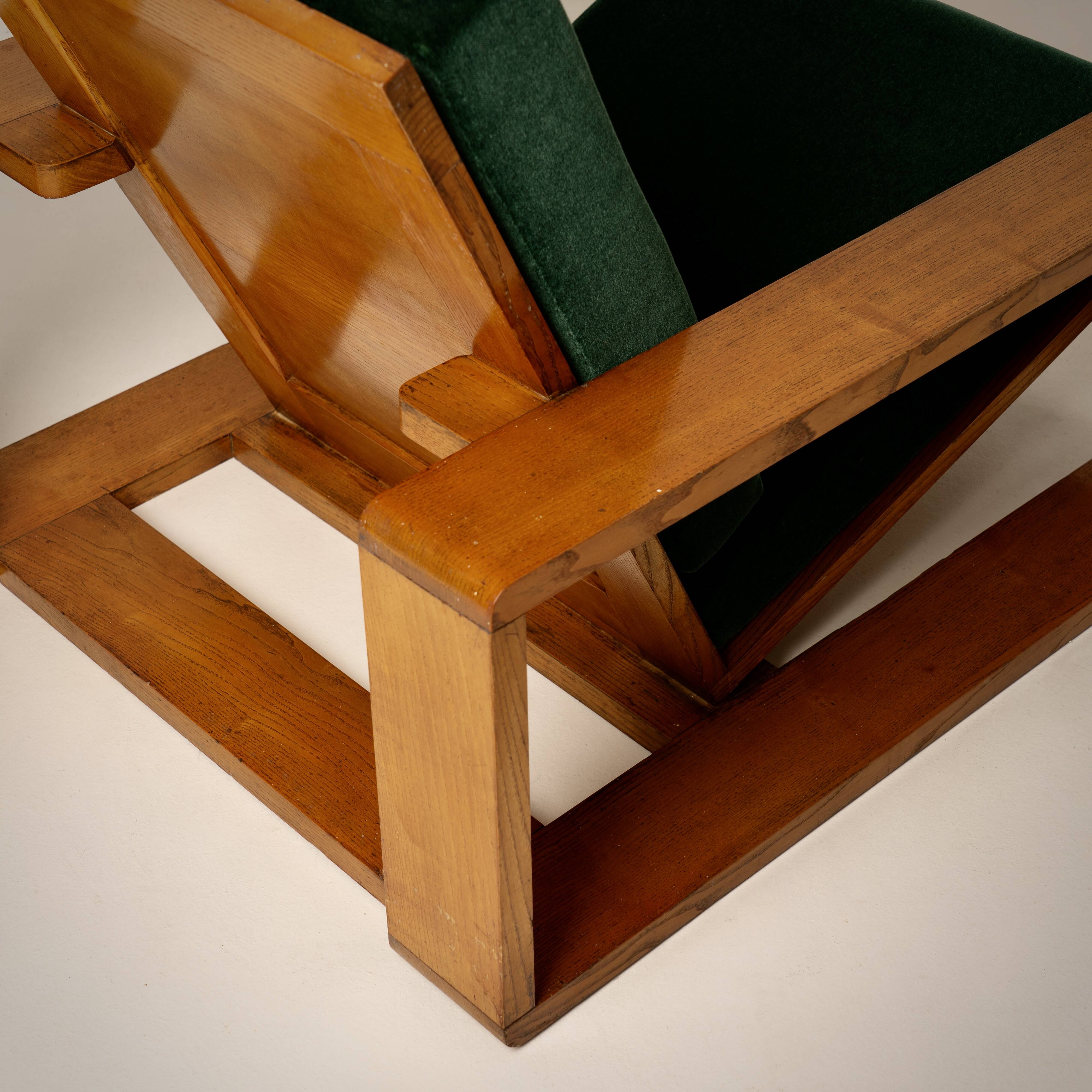 Jean royère in the style of, pair of armchairs, france, circa 1940