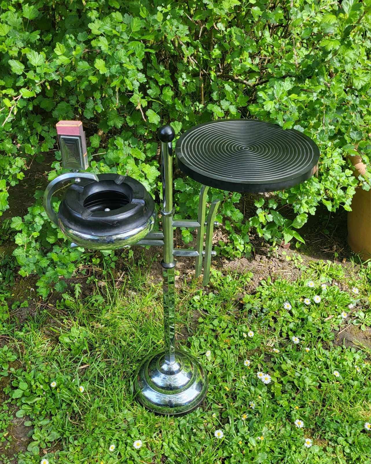 Cendrier chrome et bakélite par Demeyere