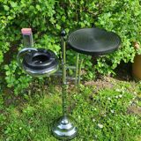 Chrome and Bakelite ashtray by Demeyere