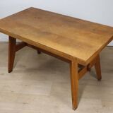 Table de repas de René Gabriel en chêne, 1950