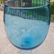 vase en verre bleu Design