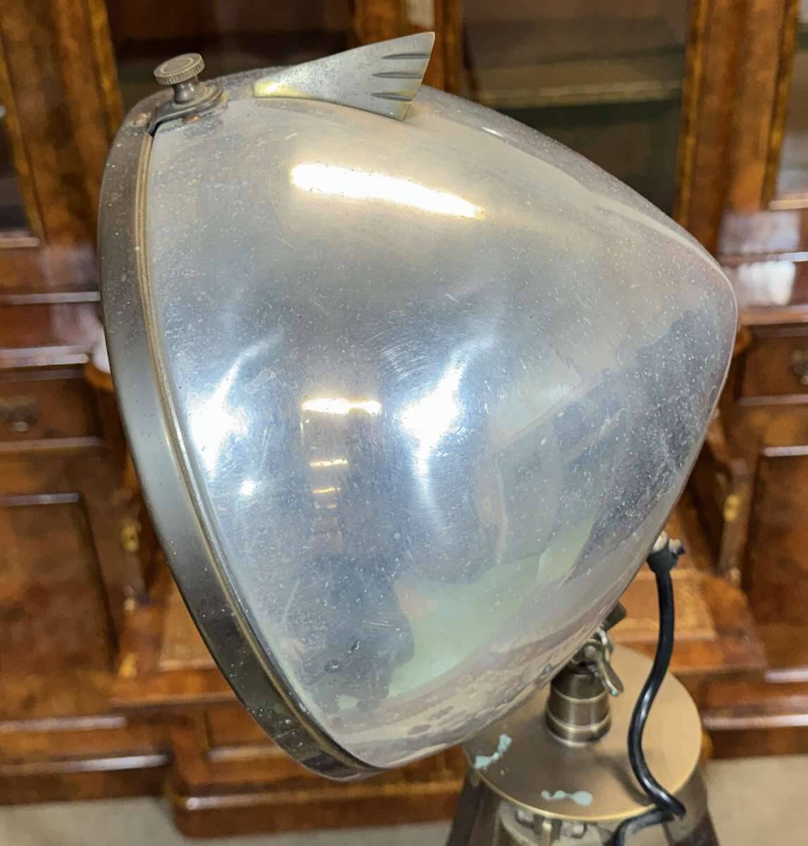 Modern marine floor lamp with compass