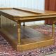 19th-century work table in English pine.