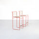70s Giandomenico Belotti spaghetti stools for Fly Line set of 2