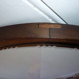 Cadre ovale en bois et sa vitre 47,5 cm