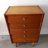 Vintage chest of drawers compass feet