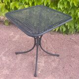 Wrought iron pedestal table from the 60s