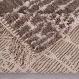 Taupe Beni Ourain rug, Moroccan rug 150/250cm