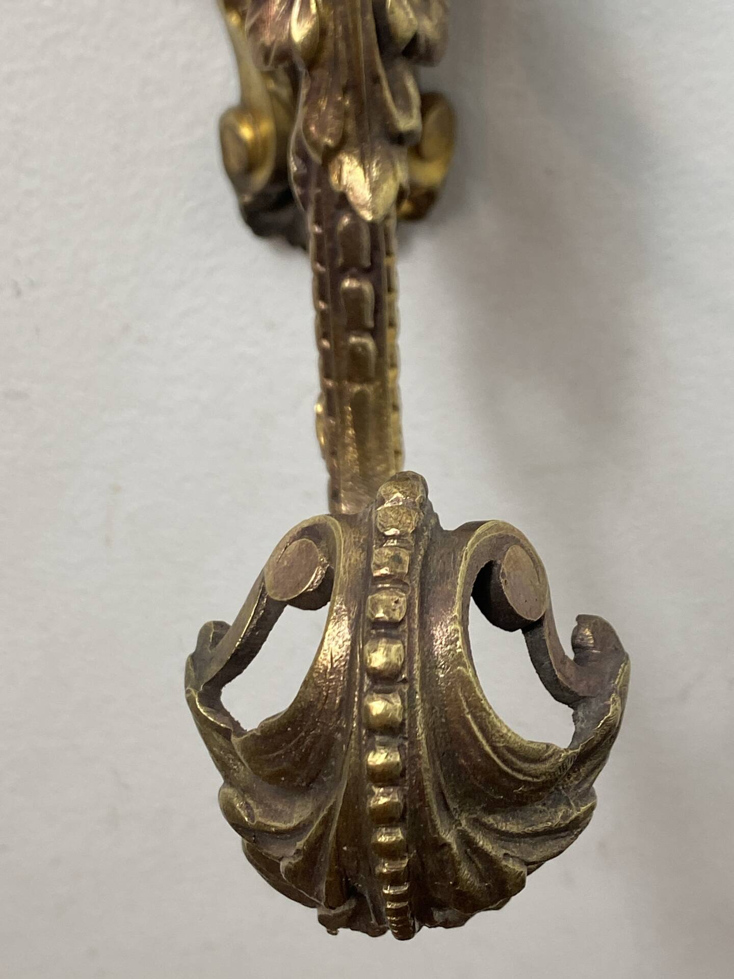 Bronze coat hook, 19th century