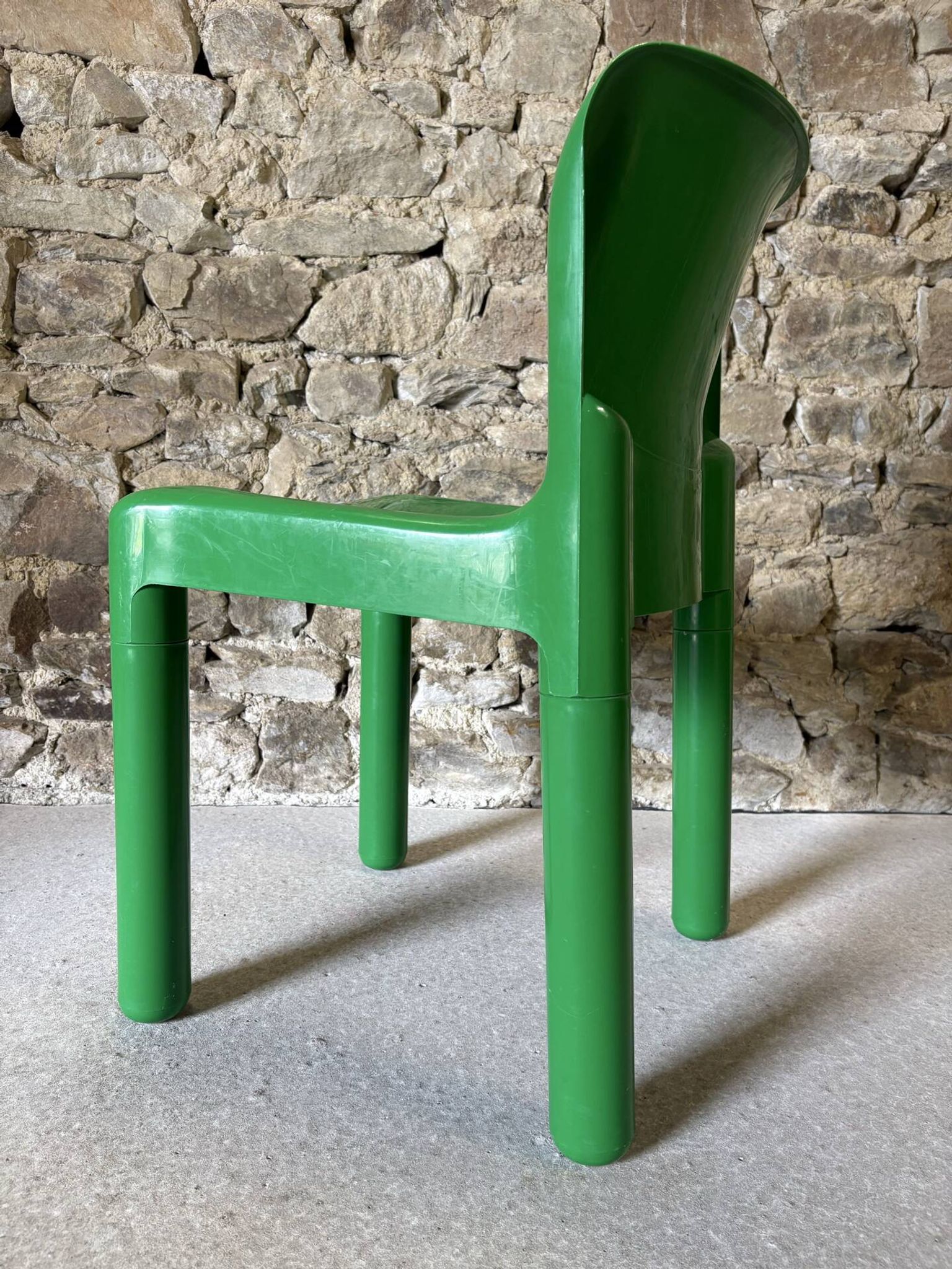 4 chairs model 4875 by C. Bartoli for Kartell, 1970