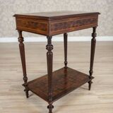 Early 20th Century French Mahogany & Walnut Marquetry Side Table, 1910th