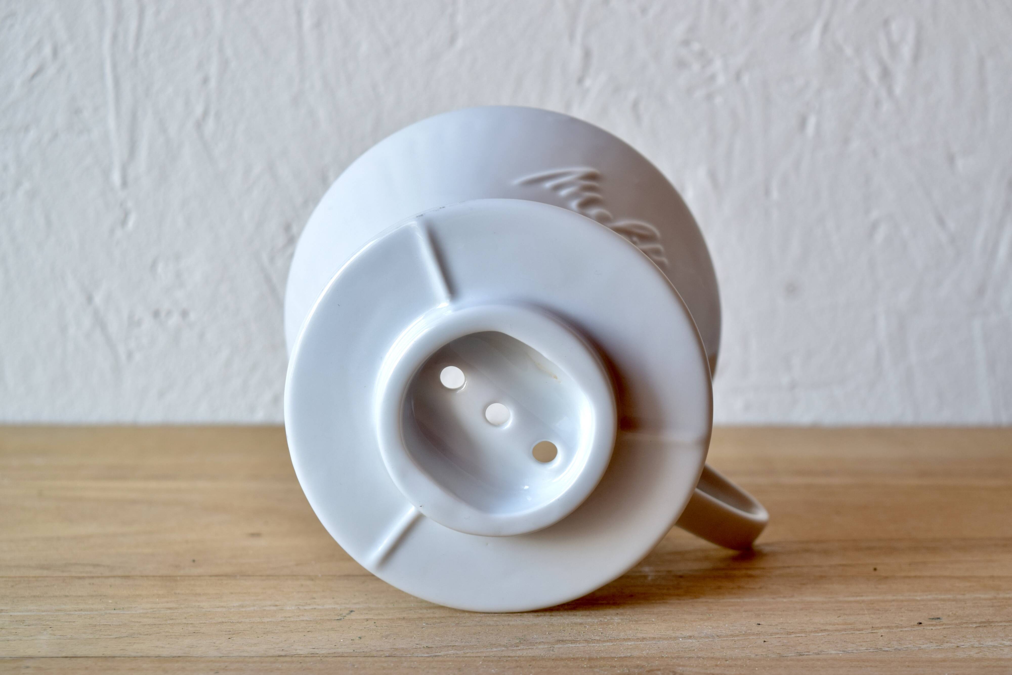 Melitta - porte-filtre à café vintage en porcelaine blanche - n°102 - 1960