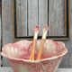 Pink cabbage slip salad bowl