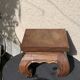 Plant holder, wooden saddle, old base