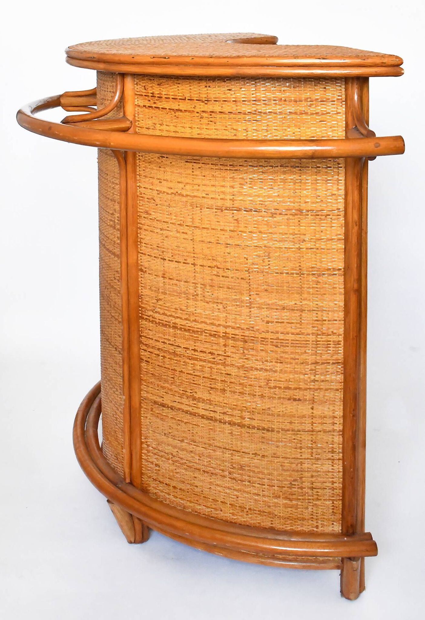 Vintage bar furniture with these two rattan stools from the 1960s/70s