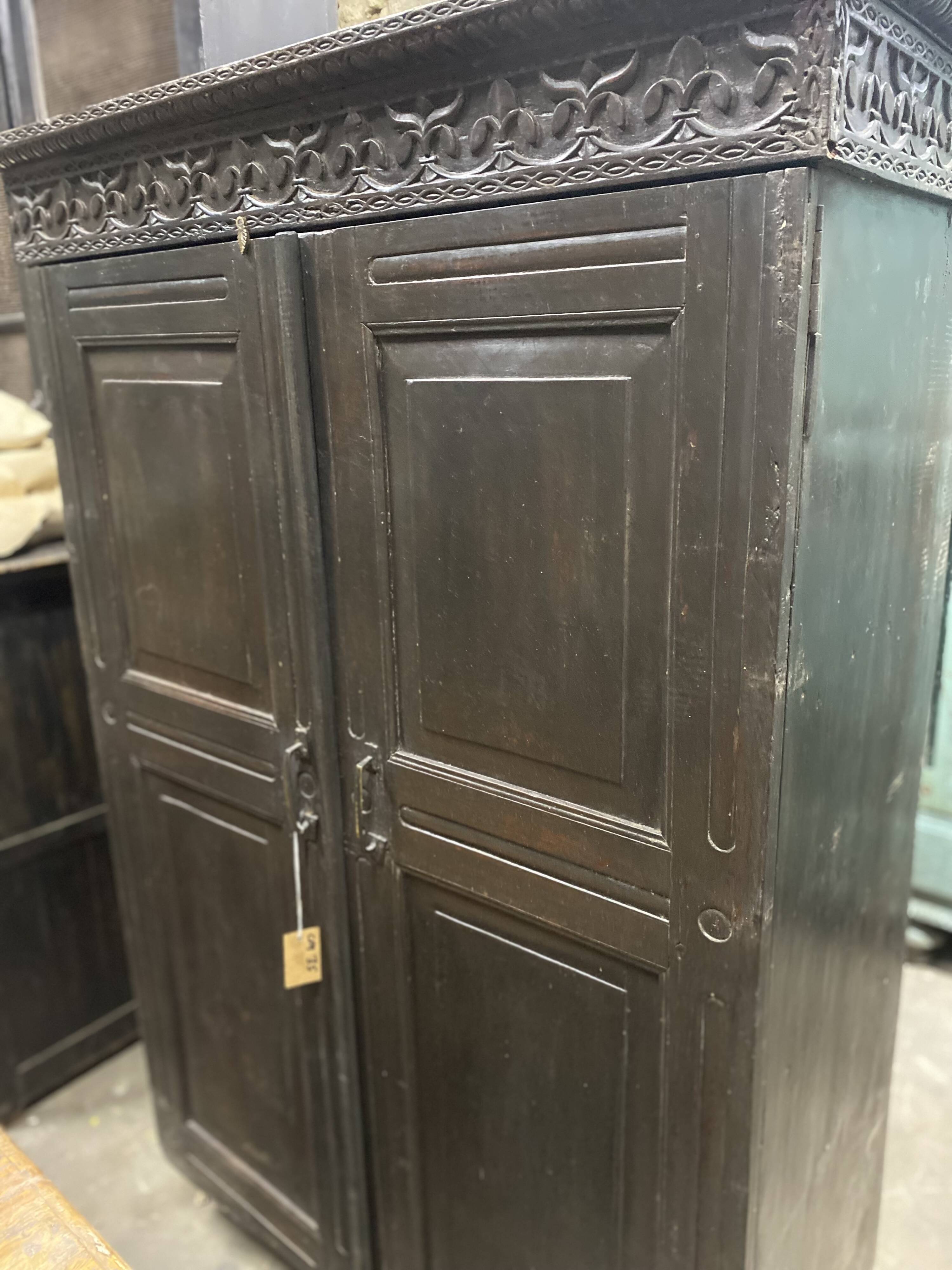 Black lacquered teak cabinet