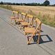 Set of 4 folding chairs by Aldo Jacober