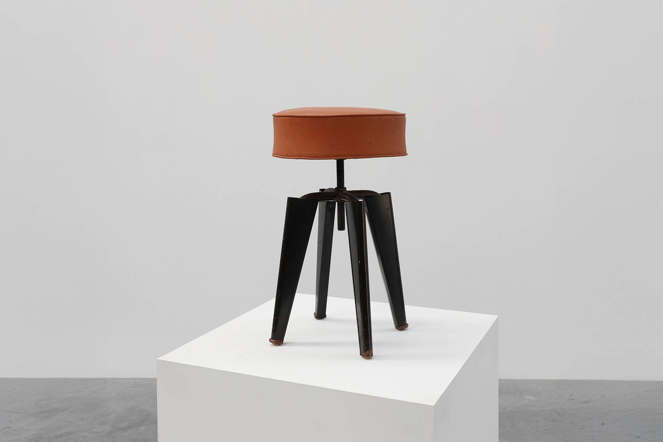 Iconic Clemenceau stool by André Domin and Marcel Genevière, France  1957