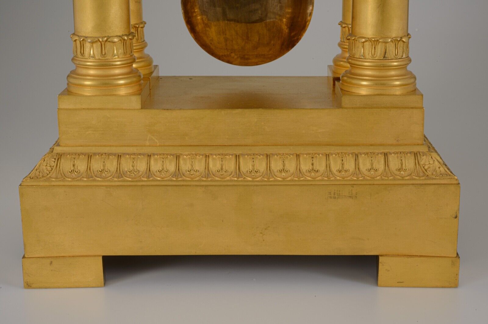 Pendulum portico period restoration bronze dore early nineteenth