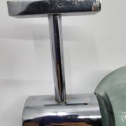 Glass and chrome wall lamp Eye Ball design Space Age Italy 1970
