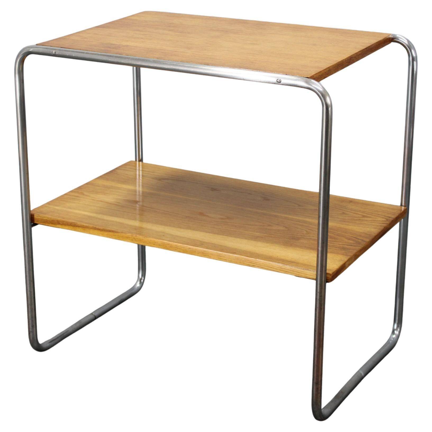 Bauhaus side table by Marcel Breuer, Czechoslovakia, 1930s
