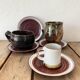 Set of 15 cm ceramic bread plates