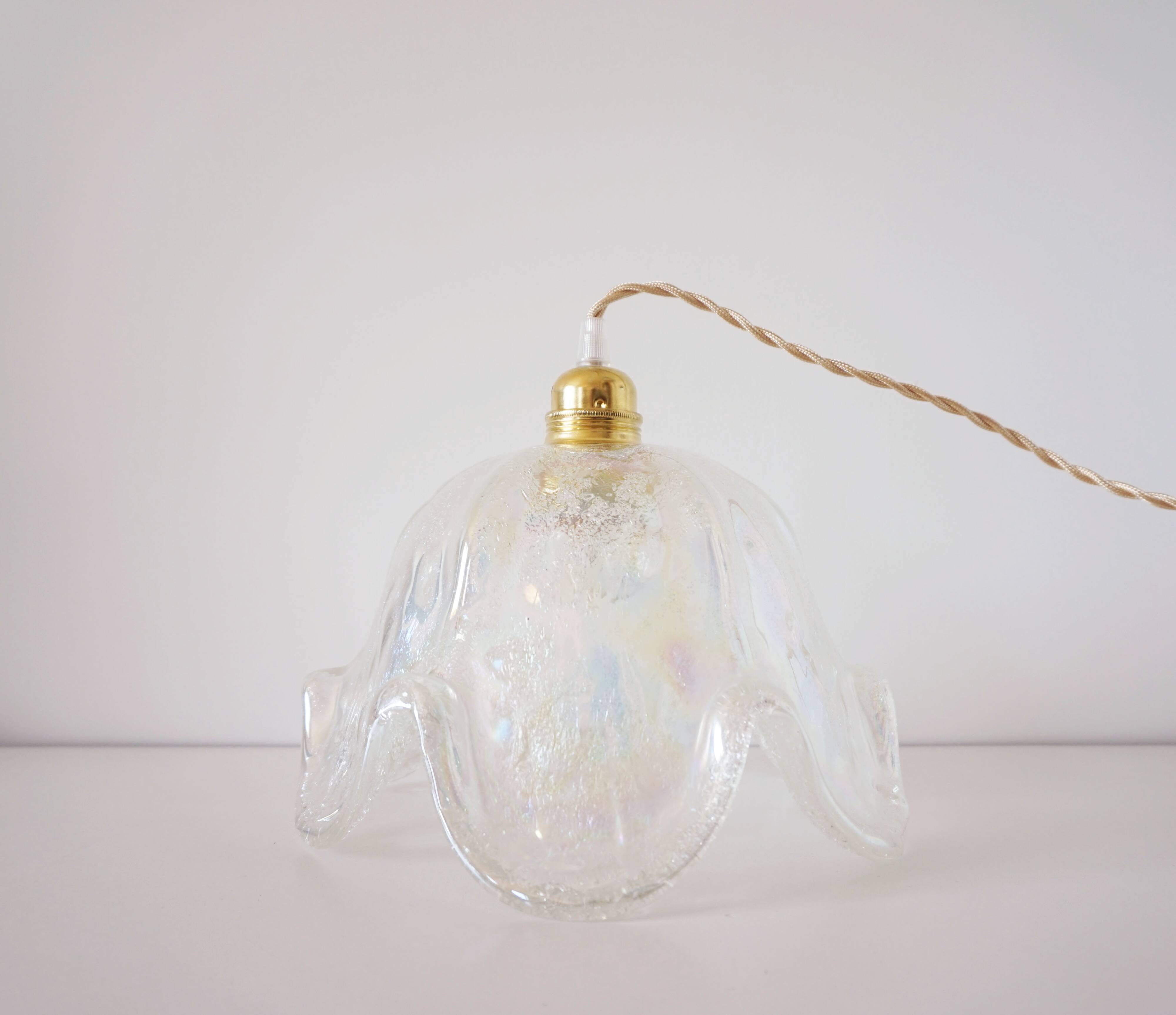 Murano glass flower globe stroller