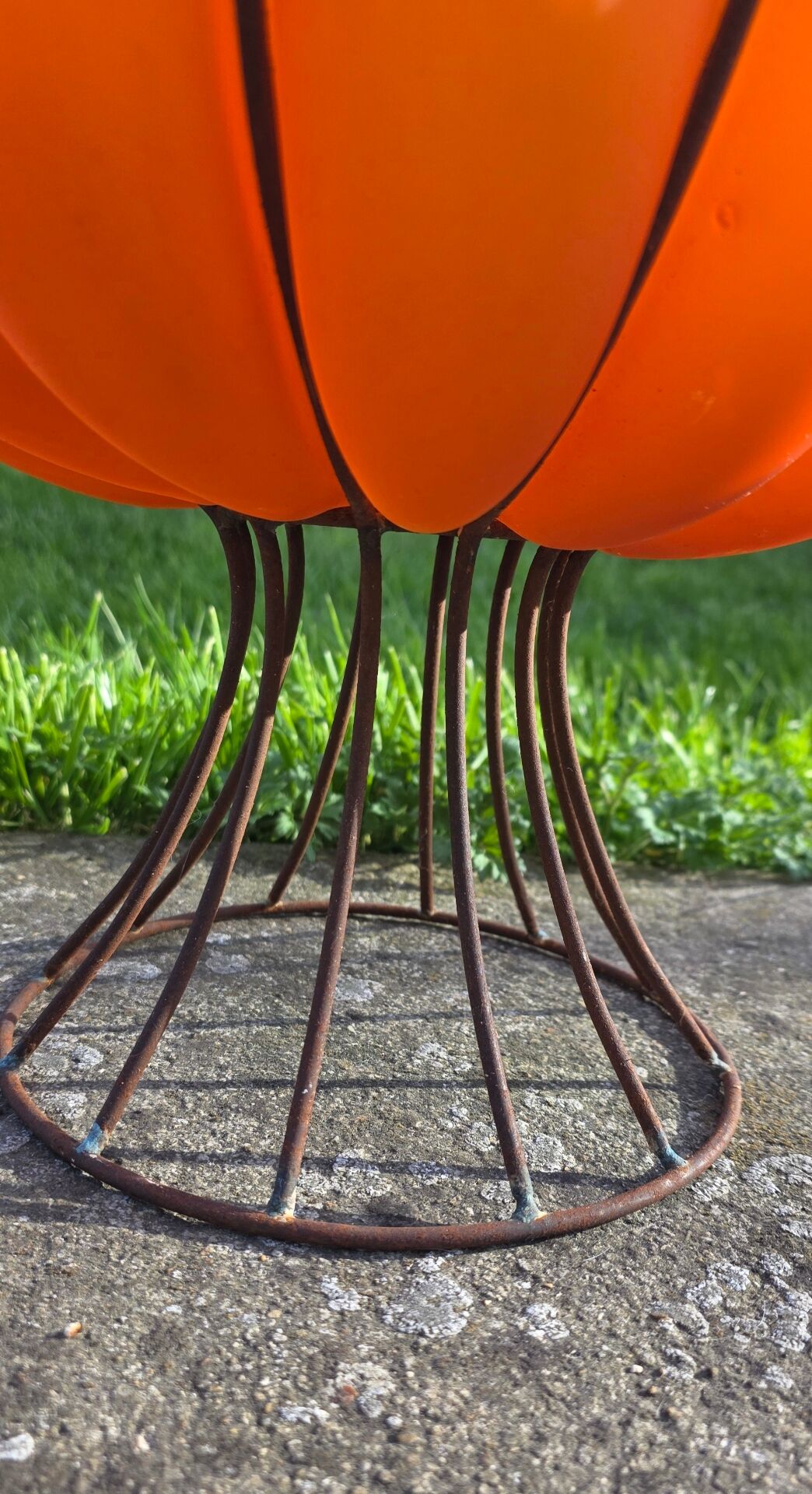 Large orange bowl/vintage centrepiece