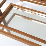 MIRROR PLATTER & ITS 8 VINTAGE 1950 ORANGEADE GLASSES ROCKABILLY 50S 50'S