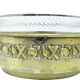 Art Deco sugar bowl, silver-plated brass, glass, Poland, 1930s
