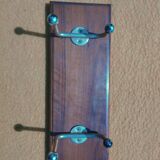 Vintage teak coat rack