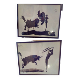 2 framed posters Picasso Corrisa 1959